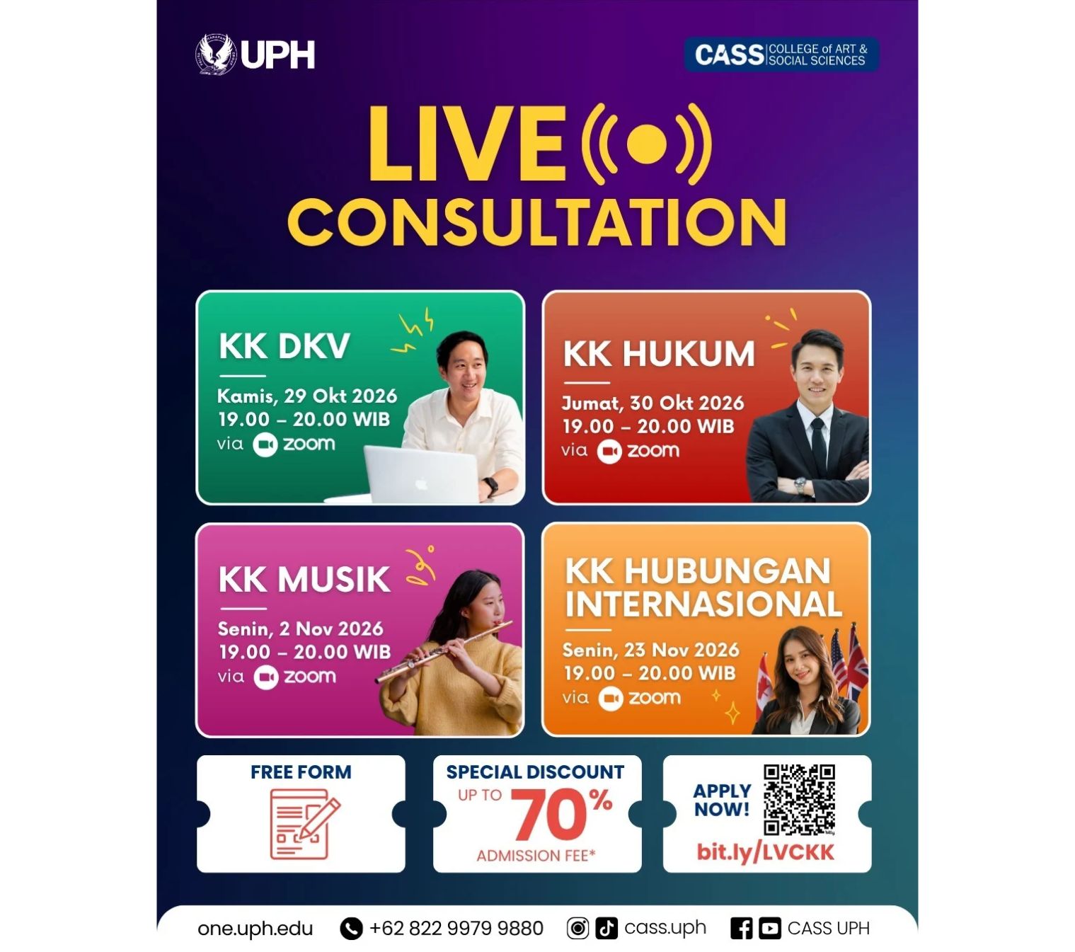Kelas Karyawan Live Consultation – College of Art & Social Sciences